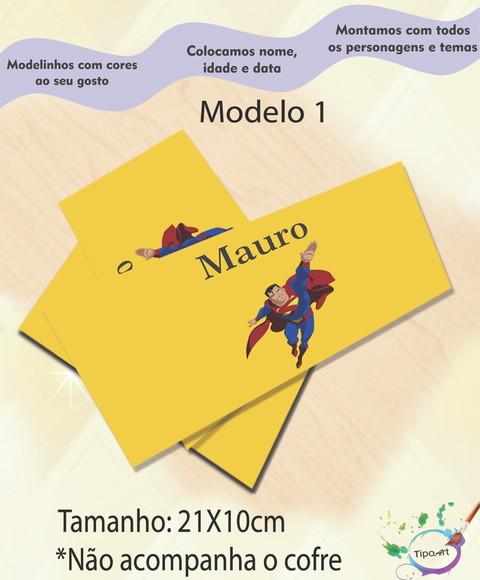 Rotulo Cofre -super Homem