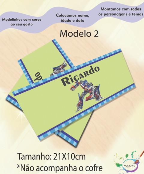 Rotulo Cofre -transformers