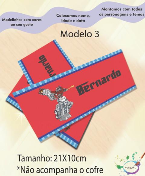 Rotulo Cofre -transformers