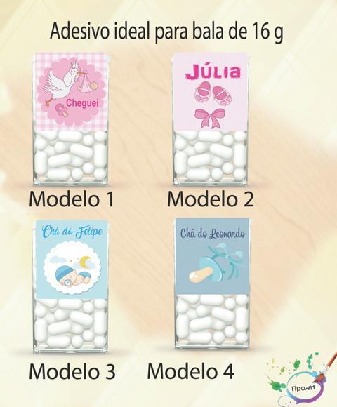 Rotulo de Bala -chá de Bebe