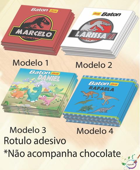 Rotulo de Baton-dinossauros