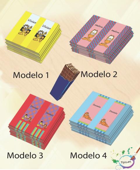 Rotulo de Chocolate-garfield