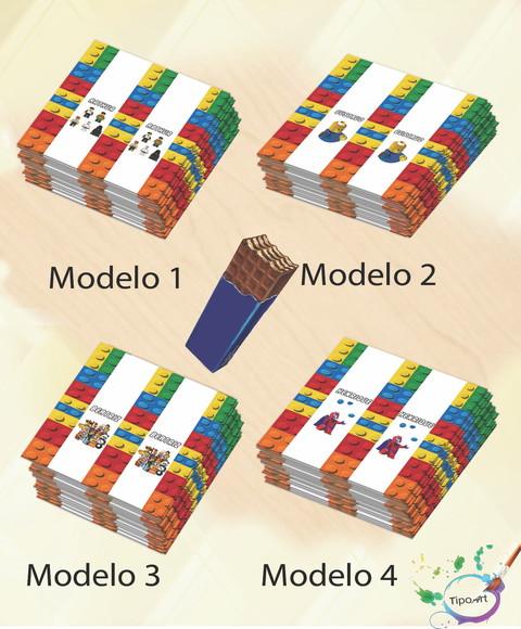 Rotulo de Chocolate-lego