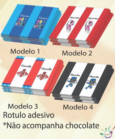Rotulo de Chocolate-pawer Ranger