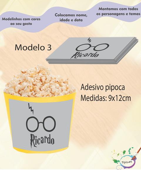 Rótulo p/ Balde Pipoca-harry Potter-1