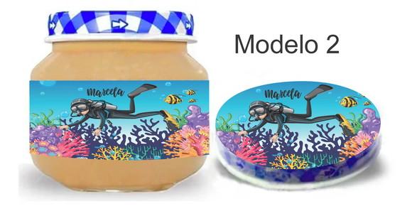 Rótulo Papinha + Adesivo Tampa -aquário