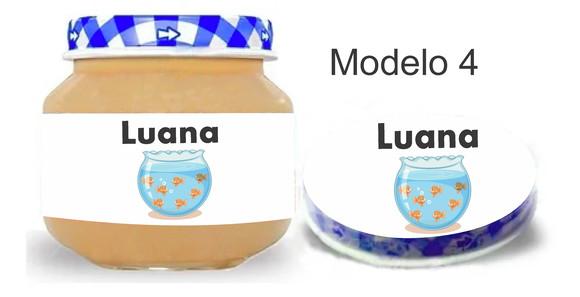 Rótulo Papinha + Adesivo Tampa -aquário