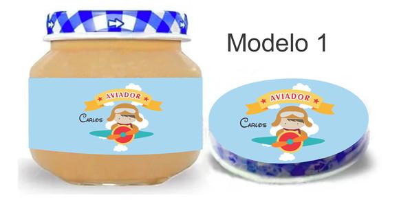 Rótulo Papinha + Adesivo Tampa -aviador