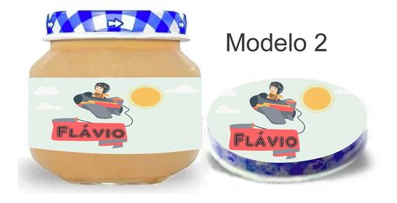 Rótulo Papinha + Adesivo Tampa -aviador