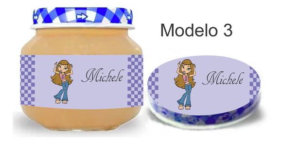 Rótulo Papinha + Adesivo Tampa -bratz