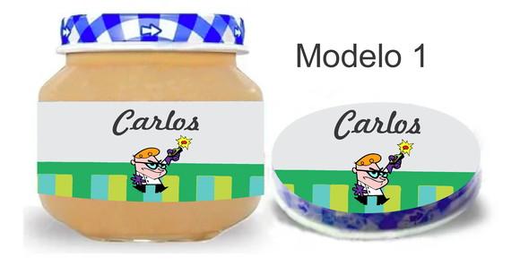 Rótulo Papinha + Adesivo Tampa -dexter