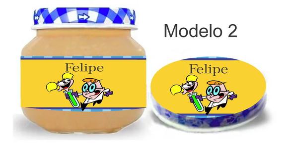 Rótulo Papinha + Adesivo Tampa -dexter