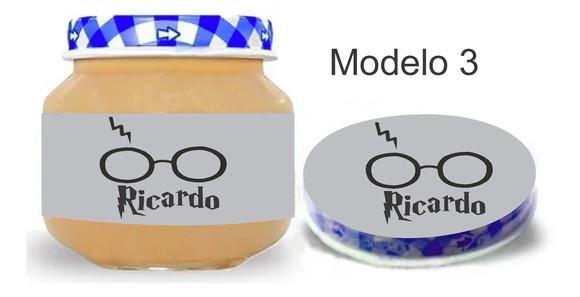 Rótulo Papinha + Adesivo Tampa -harry Potter-modelo 1