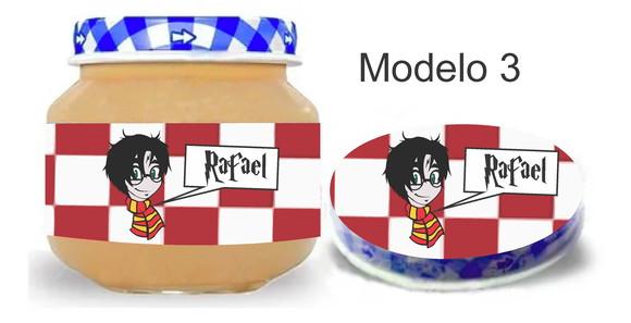 Rótulo Papinha + Adesivo Tampa -harry Potter-modelo 2