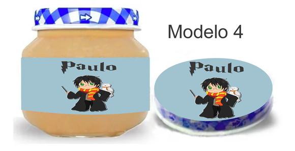 Rótulo Papinha + Adesivo Tampa -harry Potter-modelo 1