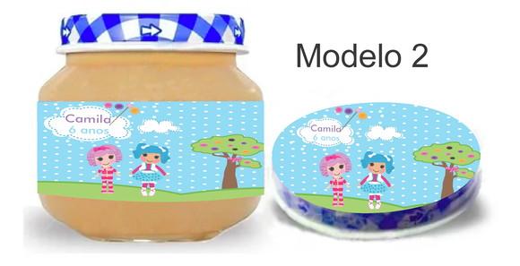 Rótulo Papinha + Adesivo Tampa -lalaloopsy