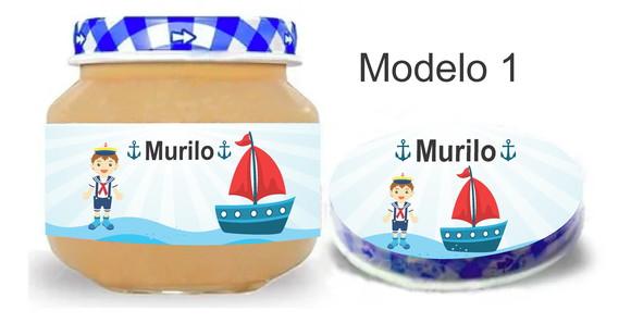 Rótulo Papinha + Adesivo Tampa -marinheiro