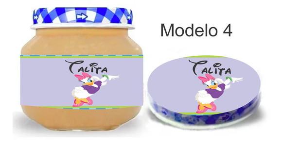 Rótulo Papinha + Adesivo Tampa -margarida