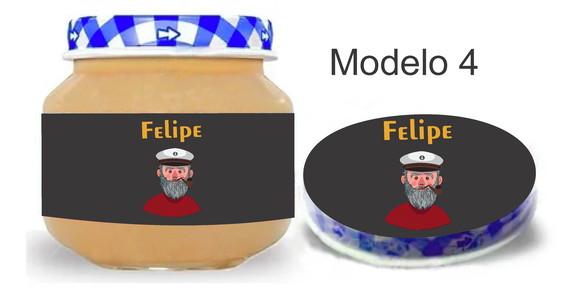 Rótulo Papinha + Adesivo Tampa -marinheiro