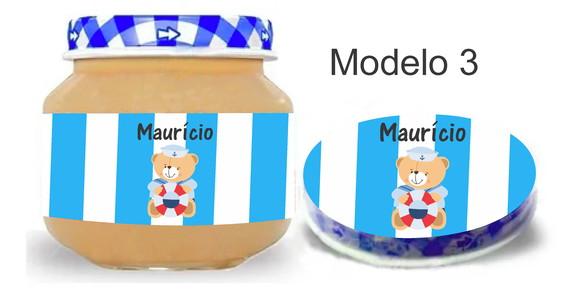 Rótulo Papinha + Adesivo Tampa -marinheiro
