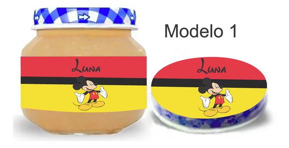 Rótulo Papinha + Adesivo Tampa -mickey