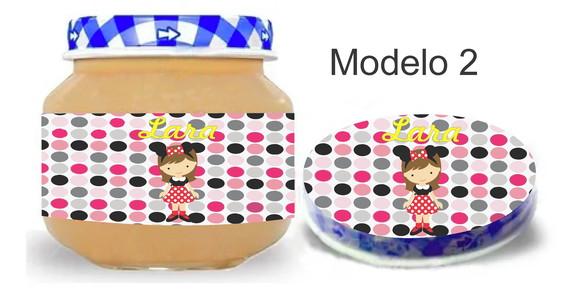 Rótulo Papinha + Adesivo Tampa -minnie