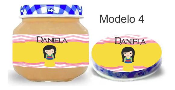 Rótulo Papinha + Adesivo Tampa -mulan
