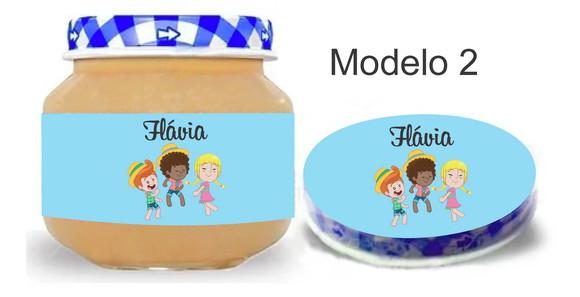 Rótulo Papinha + Adesivo Tampa -mundo Bita