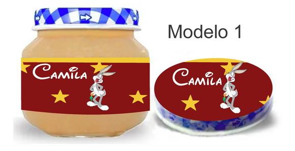 Rótulo Papinha + Adesivo Tampa -pernalonga