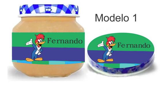 Rótulo Papinha + Adesivo Tampa -pica Pau