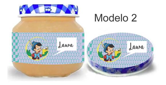 Rótulo Papinha + Adesivo Tampa -pinoquio