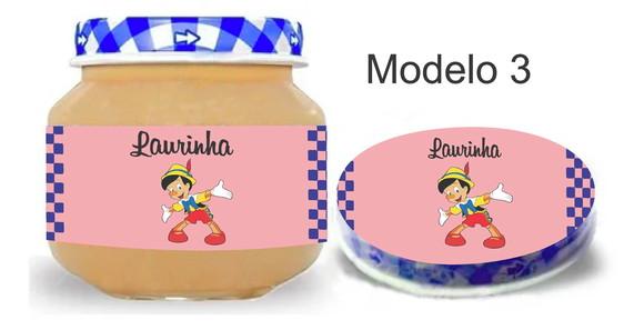 Rótulo Papinha + Adesivo Tampa -pinoquio