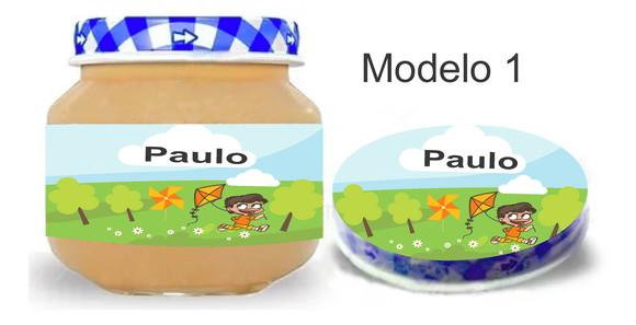 Rótulo Papinha + Adesivo Tampa -pipa e Catavento
