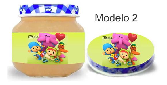 Rótulo Papinha + Adesivo Tampa -pocoyo