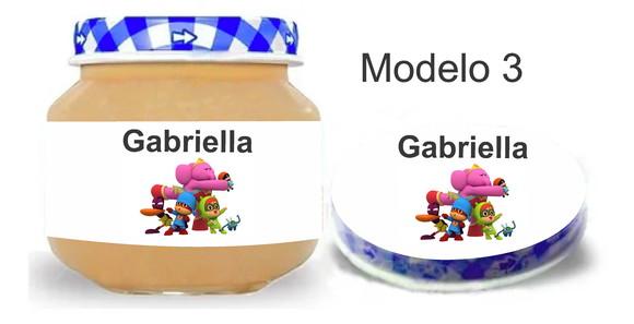 Rótulo Papinha + Adesivo Tampa -pocoyo