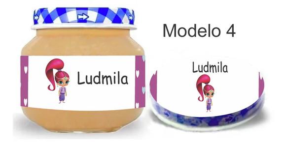 Rótulo Papinha + Adesivo Tampa -shimmer Shine