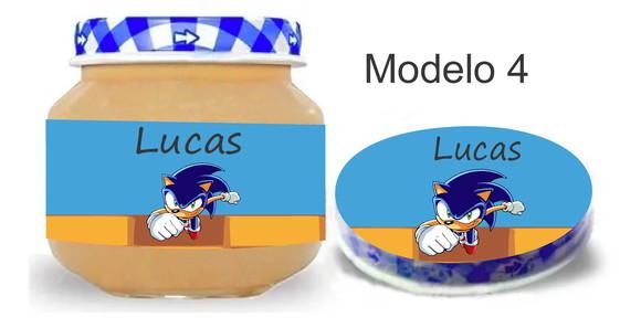 Rótulo Papinha + Adesivo Tampa -sonic