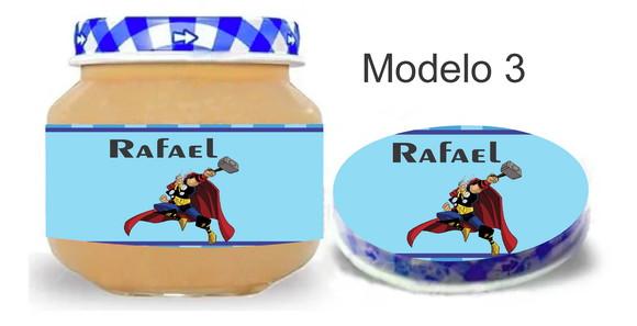 Rótulo Papinha + Adesivo Tampa -thor