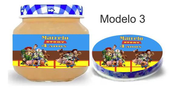 Rótulo Papinha + Adesivo Tampa -toy Story