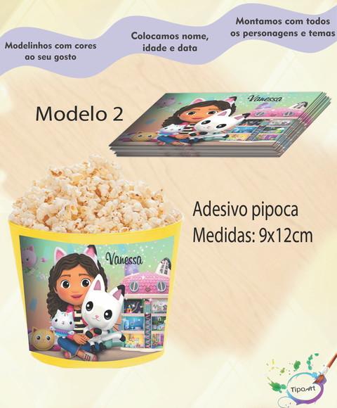 Rótulo para Balde de Pipoca