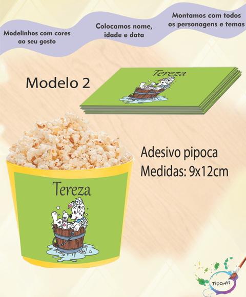 Rótulo para Balde de Pipoca-101 Dalmata