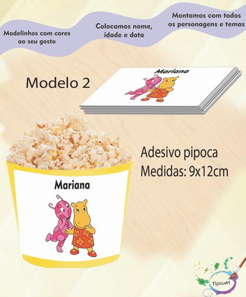 Rótulo para Balde de Pipoca-backyardigans