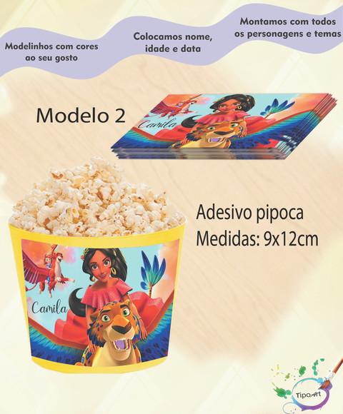 Rótulo para Balde de Pipoca-elena de Avalor