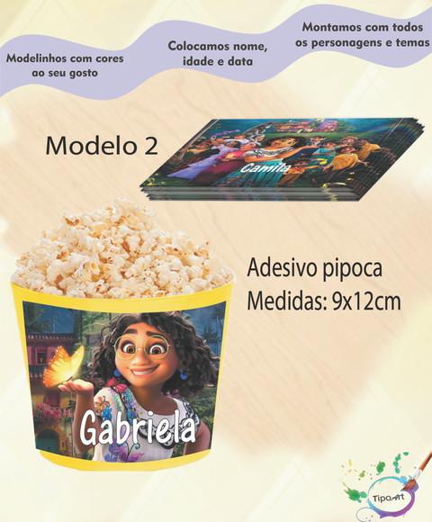 Rótulo para Balde de Pipoca-encanto