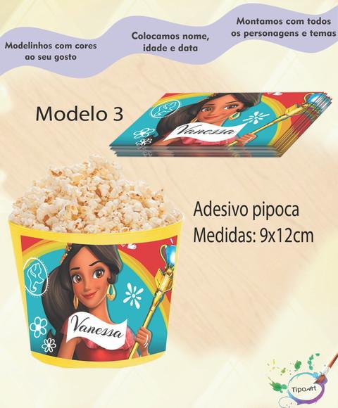 Rótulo para Balde de Pipoca-elena de Avalor