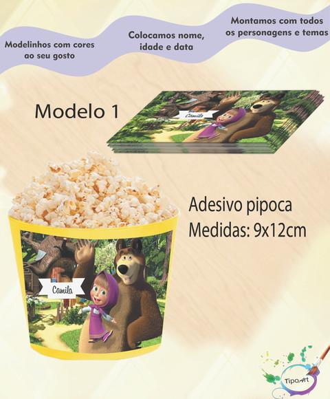 Rótulo para Balde de Pipoca-masha