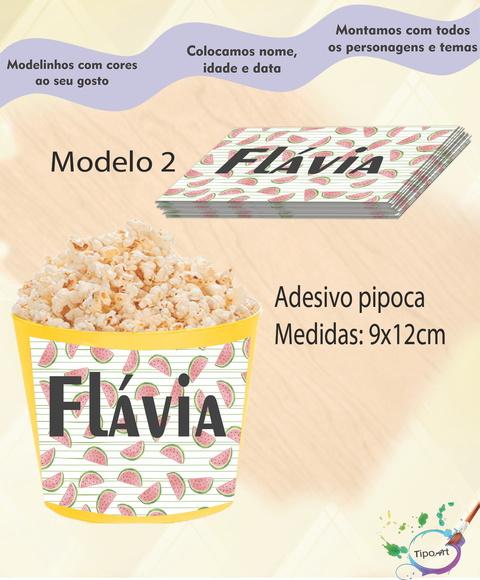 Rótulo para Balde de Pipoca-melancia