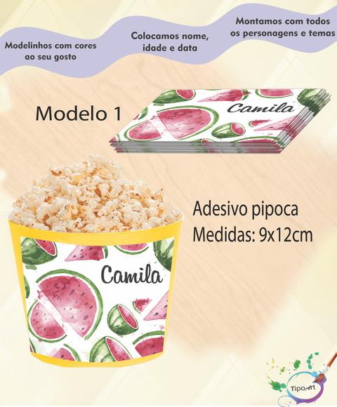 Rótulo para Balde de Pipoca-melancia