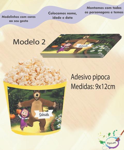 Rótulo para Balde de Pipoca-masha