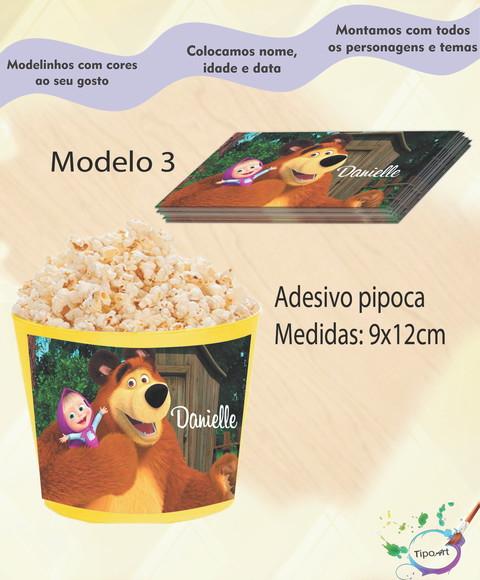 Rótulo para Balde de Pipoca-masha